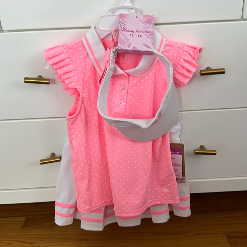 NWT Tommy Bahama toddler girl active outfit